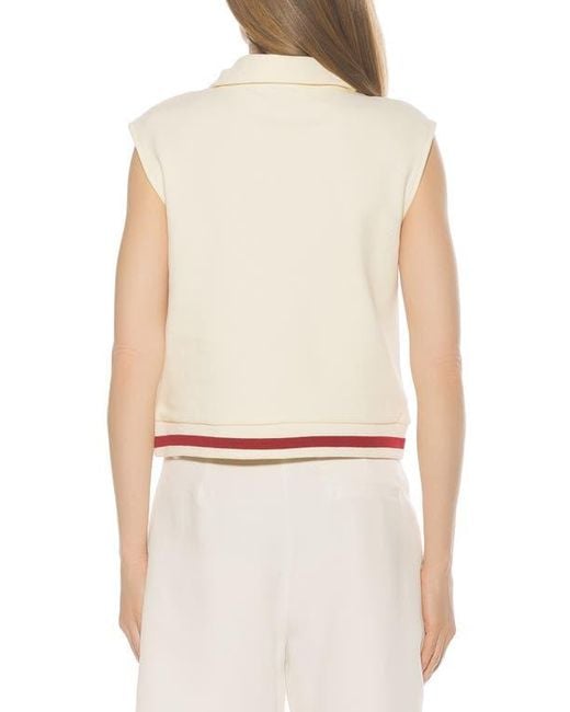 Alexia Admor White Denise Collared Top