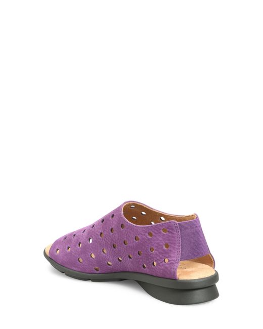 Comfortiva Purple Petal Cutout Sandal