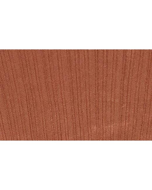 Tahari Brown Semisheer Turtleneck Sweater