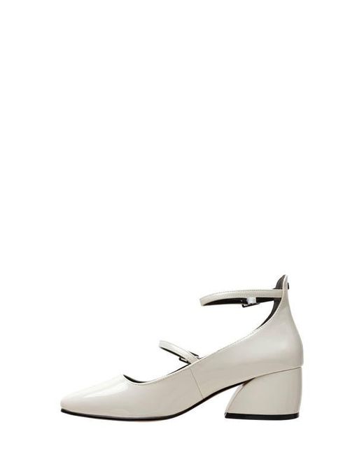 Lisa Vicky White Saint Ankle Strap Pump