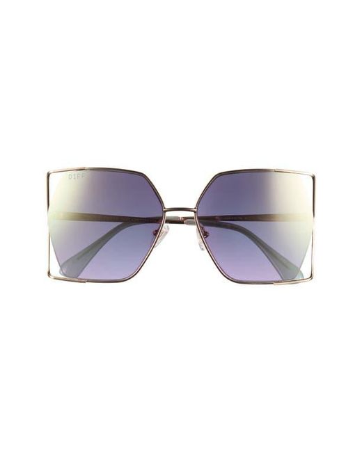 DIFF Purple Dawn 61Mm Square Sunglasses for men