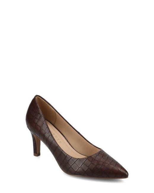 Journee Collection Brown Scylee Pump