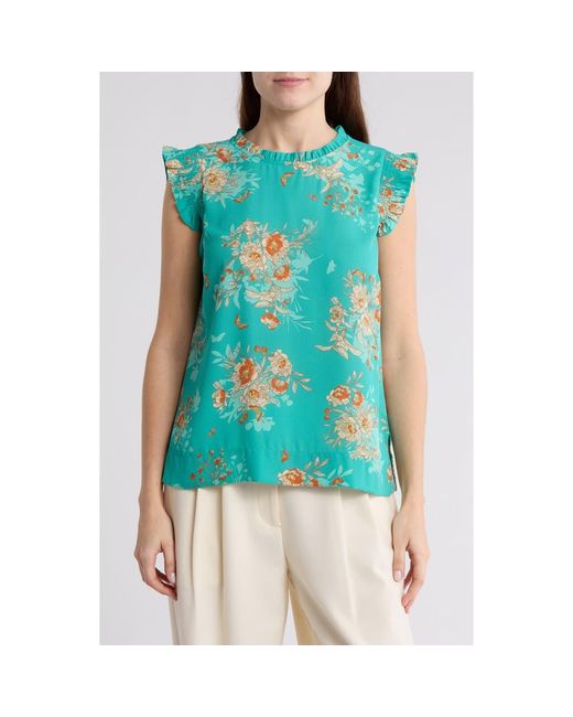 DR2 by Daniel Rainn Blue Smocked Sleeveless Top