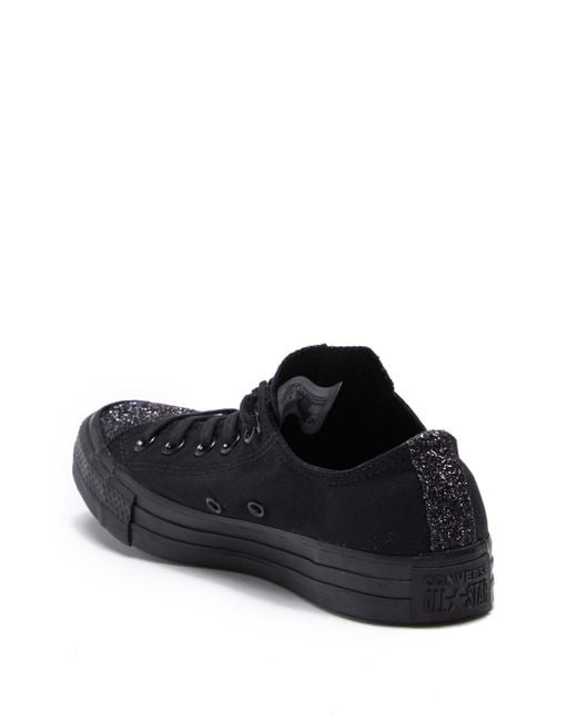 Converse Chuck Taylor All-star Ox Glitter Toe Sneaker (women) in Black |  Lyst