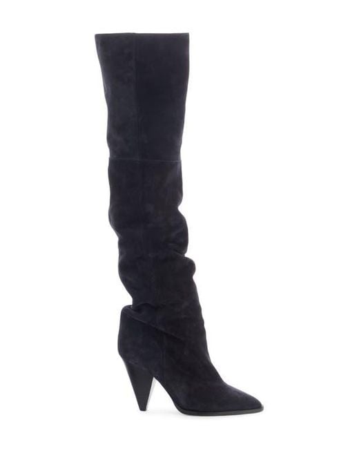 Isabel Marant Blue Rira Scrunch Tall Boot