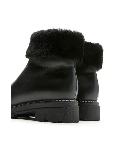 La Canadienne Black Abba Genuine Shearling Lined Waterproof Bootie