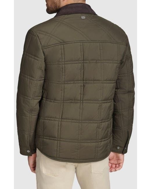 Andrew Marc Green Hudson Quilted Jacket for men