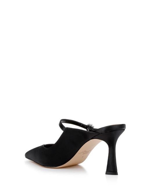 Badgley Mischka Black Kaylin Mary Jane Pointed Toe Mule