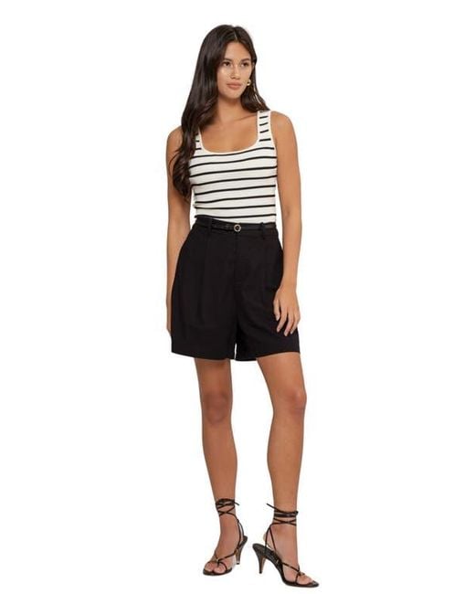 Blu Pepper Black Stripe Knit Tank