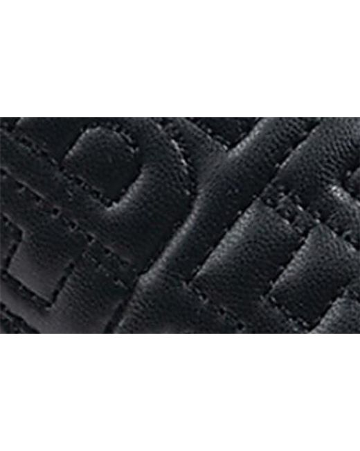 Bebe Black Quilted Slide Sandal