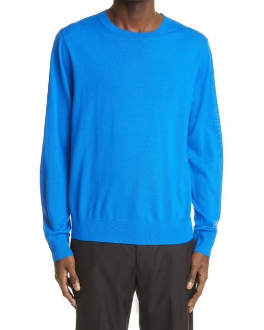 Dries Van Noten Blue Nepal Merino Wool Sweater for men