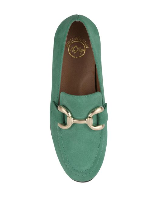 White Mountain Green Cassino Buckle Loafer