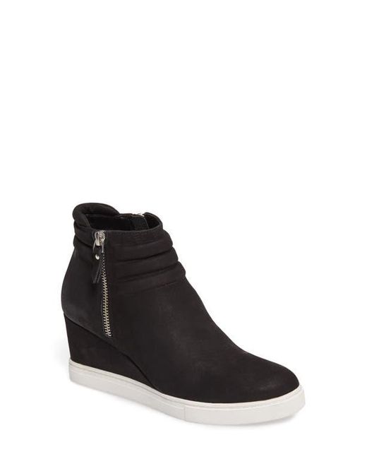 Linea Paolo Black Frieda Wedge Bootie