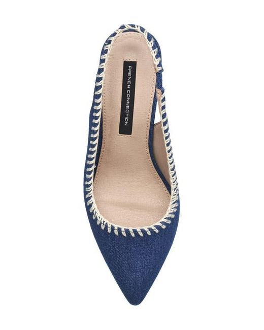 French Connection Blue Quinn Slingback Pump