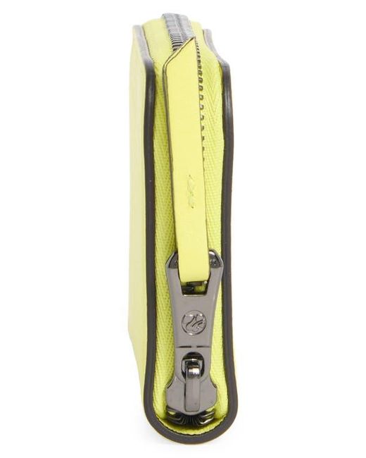Longchamp Yellow Lc3D Zip Card Case