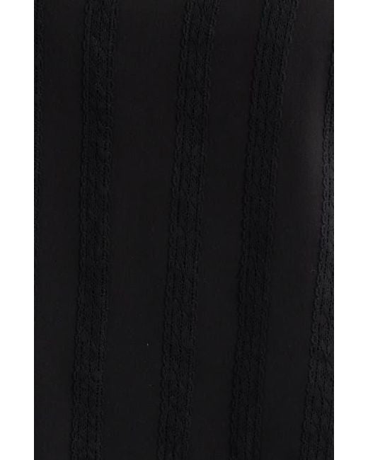 Wit & Wisdom Black Sleeveless Mock Neck Shell