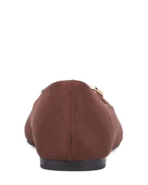 TORGEIS Brown Hartwell Pointed Toe Flat