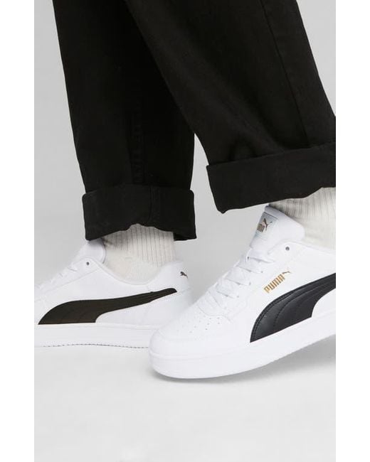 PUMA White Caven 2.0 Sneaker for men