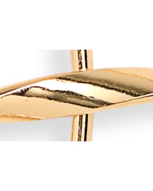 Nordstrom White Set Of 3 Twisted Bangle Bracelets