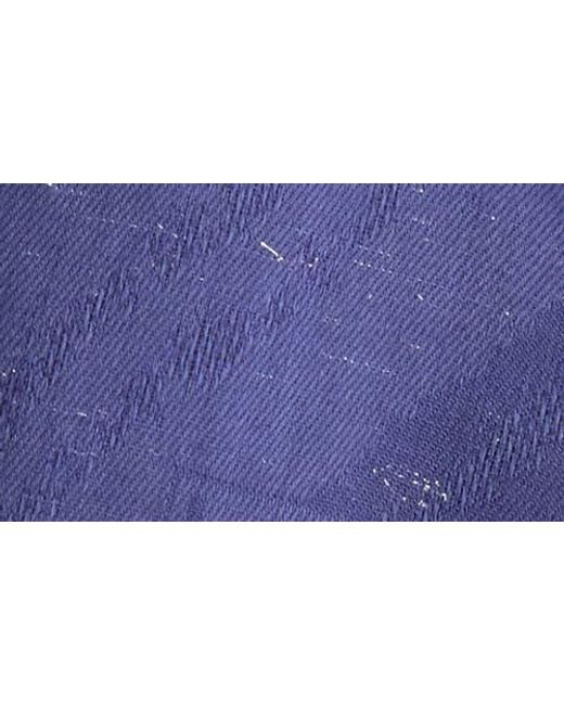 Longchamp Blue Lc3D Solid Scarf