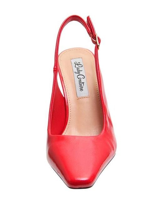 Lady Couture Red Mistic Slingback Pump