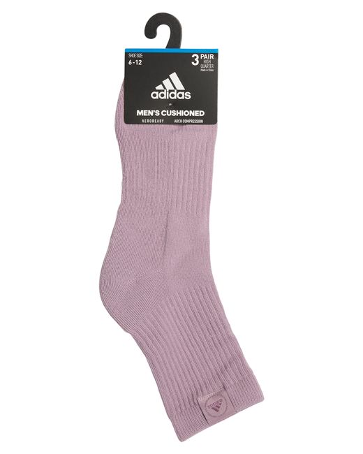 Adidas Multicolor Assorted 3-pack Cushioned 2.0 Crew Socks for men