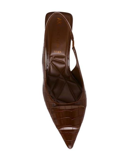 Anne Klein Brown Ilani Slingback Pump