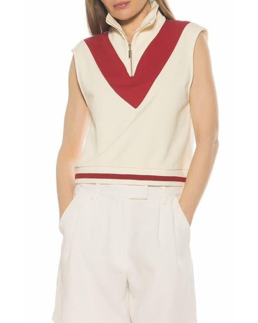 Alexia Admor White Denise Collared Top