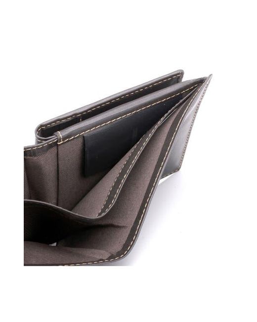 Dopp Black Buxton Rfid Leather Convertible Cardex for men