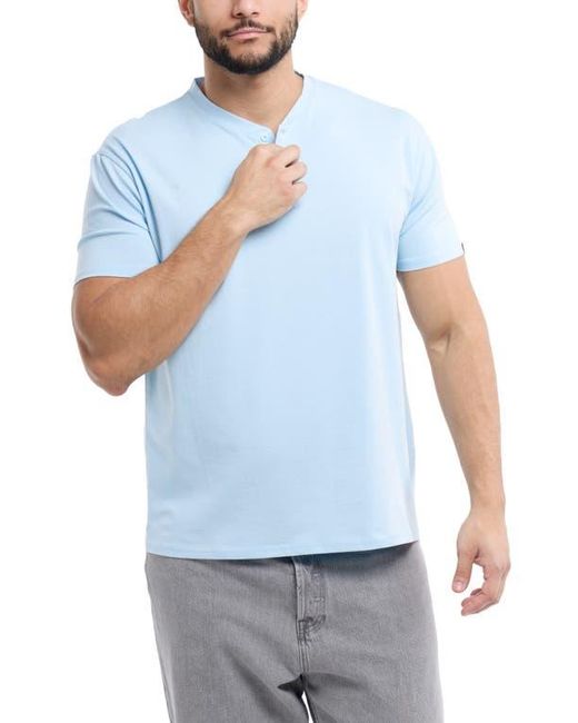 Xray Jeans Blue Short Sleeve Henley for men