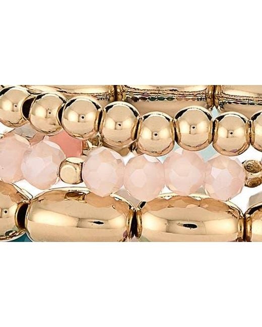 Nordstrom Rack Metallic Assorted 5-Pack Stretch Bracelets