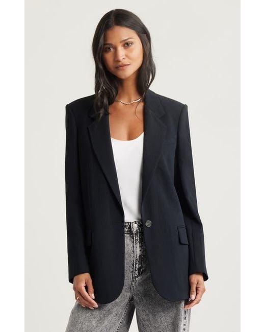 Open Edit Black The Curator Relaxed Blazer