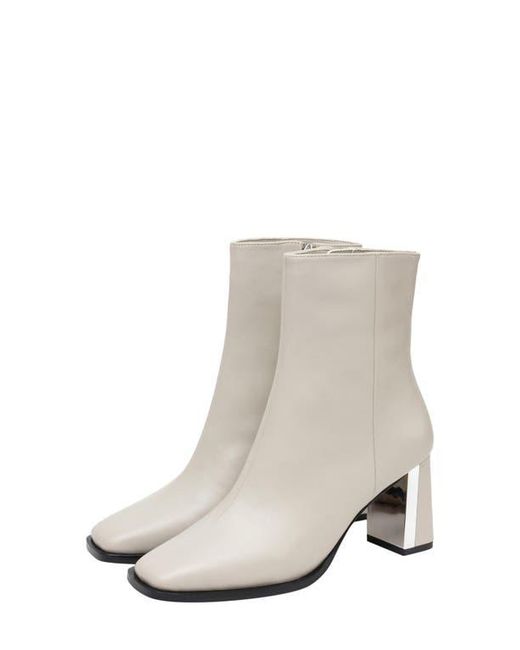 Linea Paolo White Valentin Bootie
