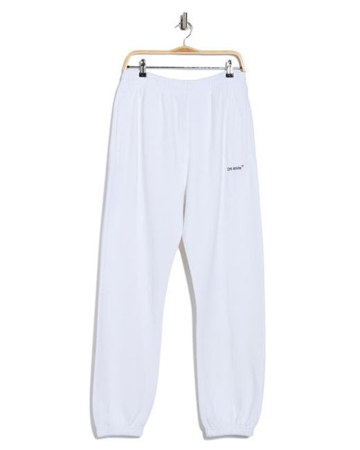 Off-White c/o Virgil Abloh Blue Diag Helvetica Slim Sweatpants for men