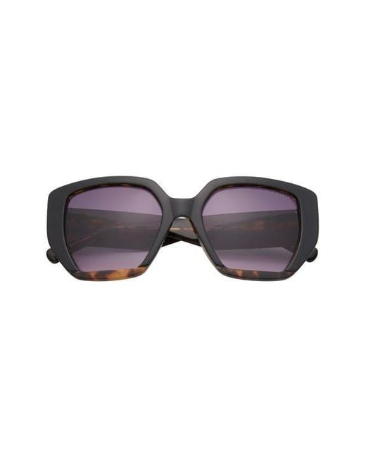Ted Baker Black 54Mm Gradient Square Sunglasses