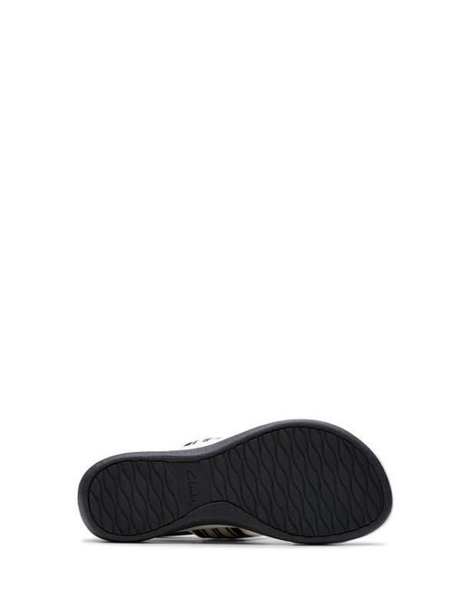 Clarks White Arla Stroll Sandal