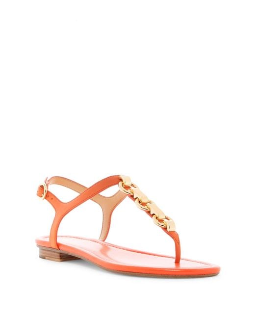 Michael kors flip best sale flops womens orange