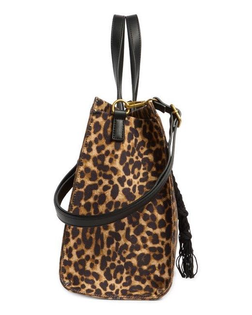 Vince Camuto Brown Aalis Canvas Tote Bag
