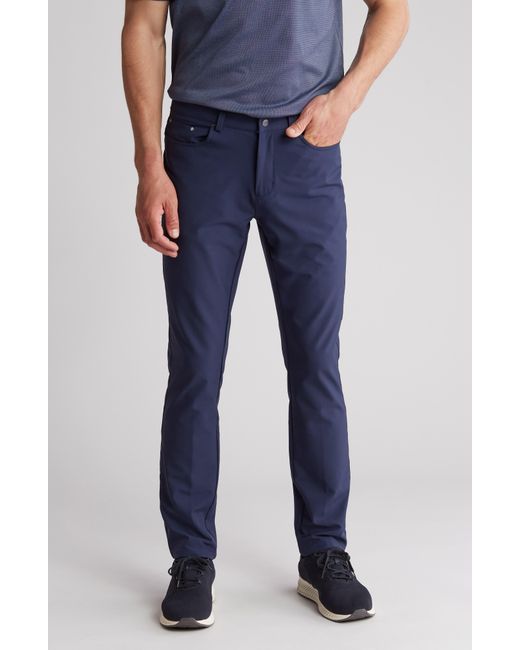 Greg Norman Blue 5-pocket Golf Pants for men