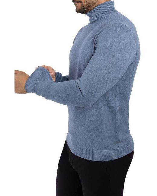 Xray Jeans Blue Turtleneck Pullover Sweater for men