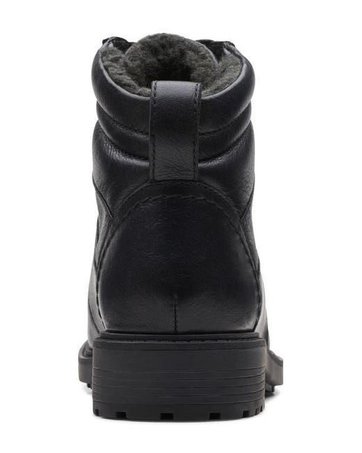 Clarks Black Orinoco 2 Faux Shearling Hiking Boot