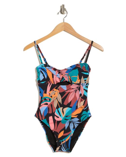 VYB Blue Party Palm One-piece Swimsuit