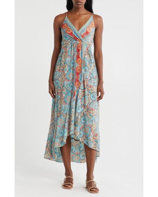 La Fiorentina Emma Paisley Maxi Dress in Blue | Lyst