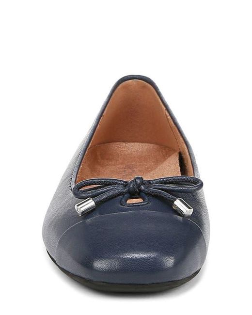 Vionic Blue Klara Cap Toe Flat