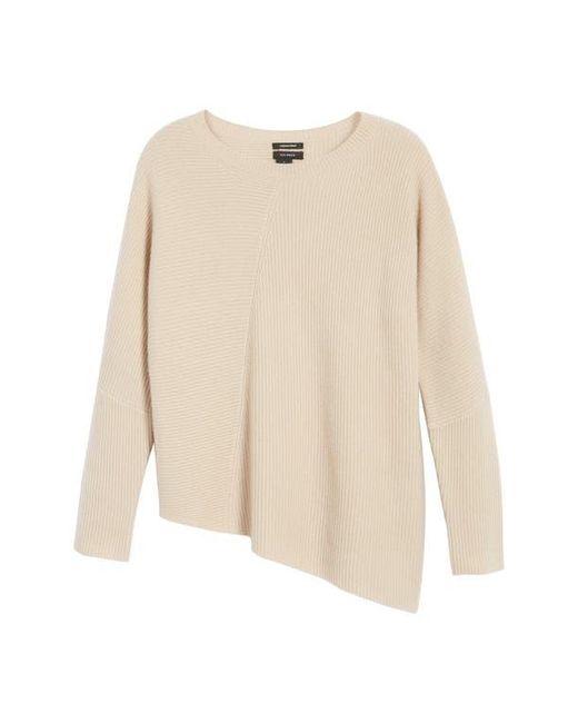 Halogen® Natural Wool & Cashmere Tunic Sweater