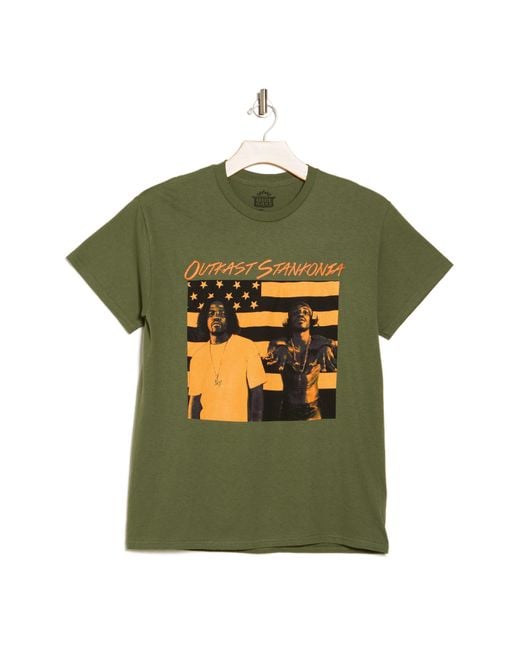 Merch Traffic Green Outkast Stankonia Cotton Graphic T-shirt for men