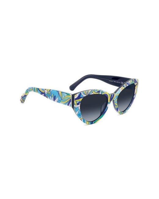 Kate Spade Blue Paisleigh 55mm Gradient Cat Eye Sunglasses
