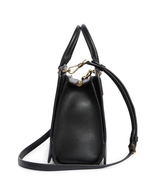 Kate Spade Black Addie Pebbled Leather Satchel Bag