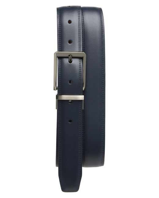 Original Penguin Blue Reversible Leather Belt for men