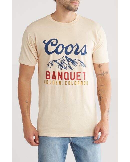 American Needle Natural Coors Cotton Graphic T-shirt for men